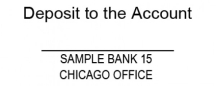 Account Deposit Stamp