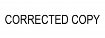 Corrected Copy Stamp
