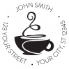 Round Designer Coffee Stamp