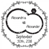 Round Designer Save The Date Stamp