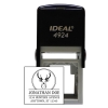 Square Designer Deer Stamp
