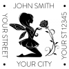 Square Designer Fairy Stamp