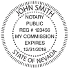 Nevada Notary Public Round Stamp