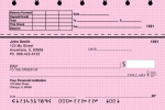 Pink Safety Top Stub Checks